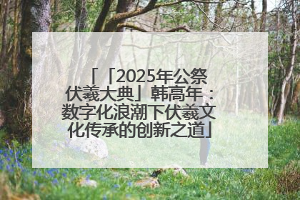 「2025年公祭伏羲大典」韩高年：数字化浪潮下伏羲文化传承的创新之道