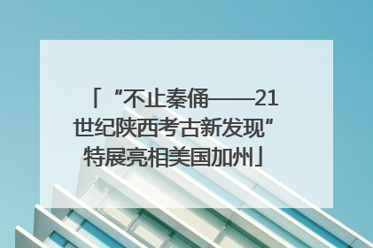 “不止秦俑——21世纪陕西考古新发现”特展亮相美国加州