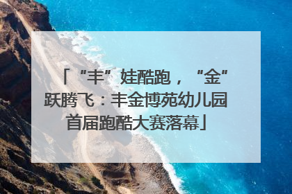 “丰”娃酷跑，“金”跃腾飞：丰金博苑幼儿园首届跑酷大赛落幕