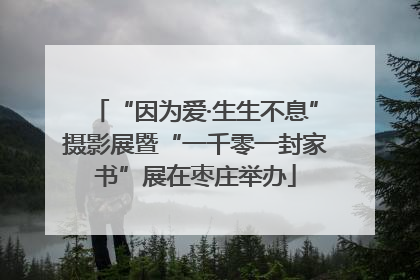 “因为爱·生生不息”摄影展暨“一千零一封家书”展在枣庄举办