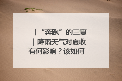 “奔跑”的三夏｜降雨天气对夏收有何影响？该如何防范？一文了解