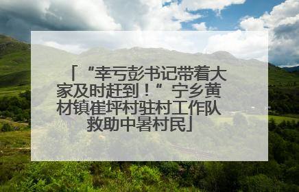 “幸亏彭书记带着大家及时赶到！”宁乡黄材镇崔坪村驻村工作队救助中暑村民