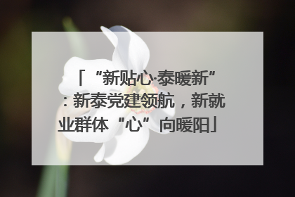 “新贴心·泰暖新”：新泰党建领航，新就业群体“心”向暖阳
