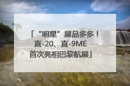 “明星”展品多多！直-20、直-9ME首次亮相巴黎航展