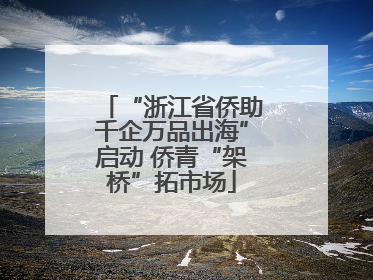 “浙江省侨助千企万品出海”启动 侨青“架桥”拓市场