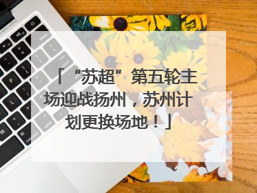 “苏超”第五轮主场迎战扬州，苏州计划更换场地！
