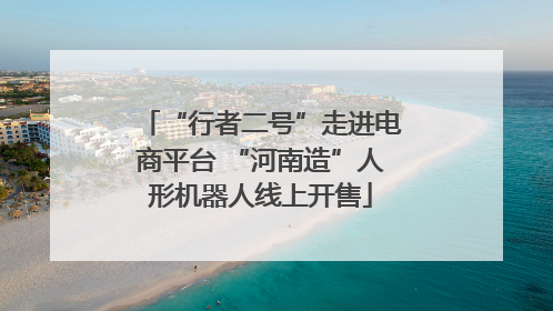 “行者二号”走进电商平台 “河南造”人形机器人线上开售