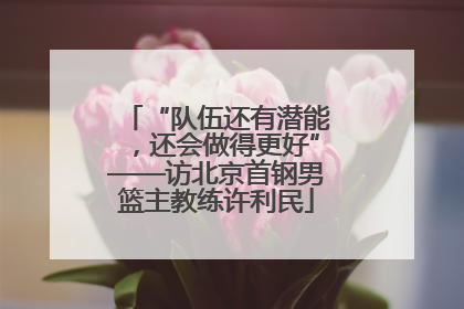 “队伍还有潜能，还会做得更好”——访北京首钢男篮主教练许利民