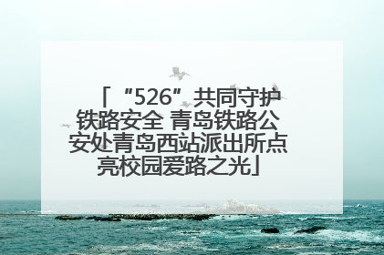 “526”共同守护铁路安全 青岛铁路公安处青岛西站派出所点亮校园爱路之光