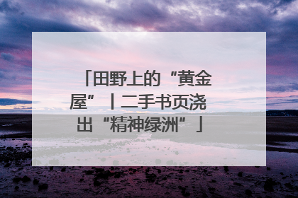 田野上的“黄金屋”丨二手书页浇出“精神绿洲”
