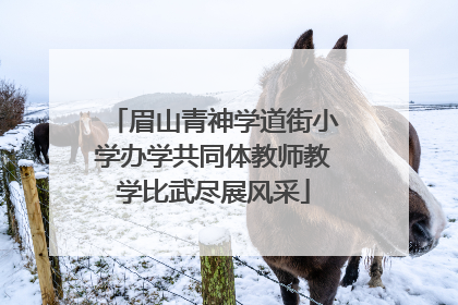 眉山青神学道街小学办学共同体教师教学比武尽展风采