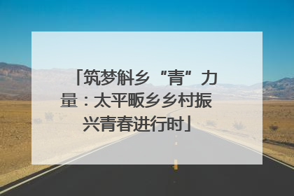 筑梦斛乡“青”力量：太平畈乡乡村振兴青春进行时