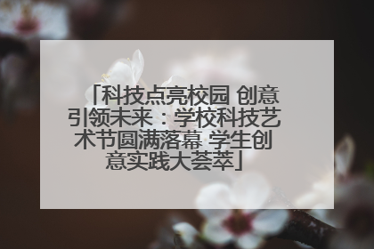 科技点亮校园 创意引领未来：学校科技艺术节圆满落幕 学生创意实践大荟萃