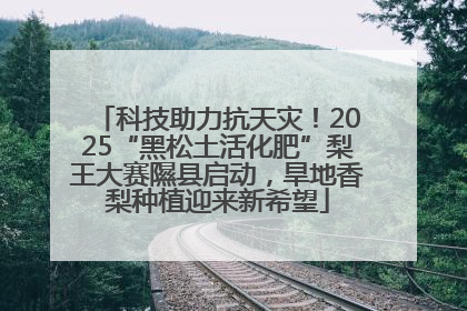 科技助力抗天灾！2025“黑松土活化肥”梨王大赛隰县启动，旱地香梨种植迎来新希望