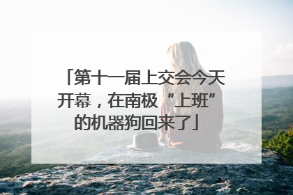 第十一届上交会今天开幕，在南极“上班”的机器狗回来了