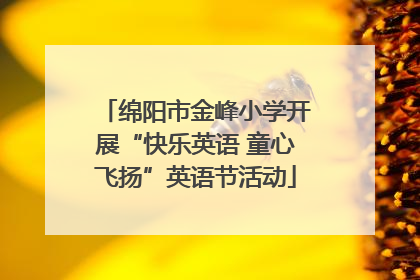 绵阳市金峰小学开展“快乐英语 童心飞扬”英语节活动