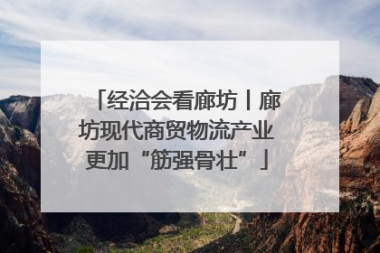 经洽会看廊坊丨廊坊现代商贸物流产业更加“筋强骨壮”