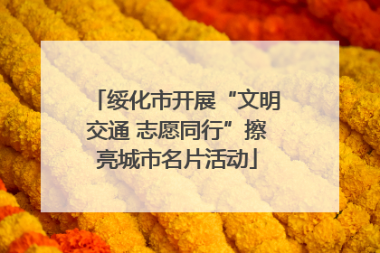 绥化市开展“文明交通 志愿同行”擦亮城市名片活动