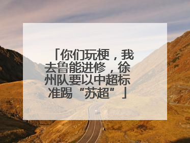 你们玩梗，我去鲁能进修，徐州队要以中超标准踢“苏超”
