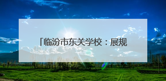 临汾市东关学校：展规划硕果 育五育新人