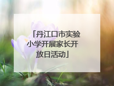 丹江口市实验小学开展家长开放日活动