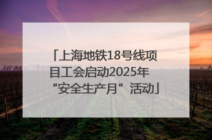 上海地铁18号线项目工会启动2025年“安全生产月”活动