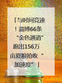 与时间竞速！淄博66条“金色通道”跑出156万亩夏粮抢收“加速度”