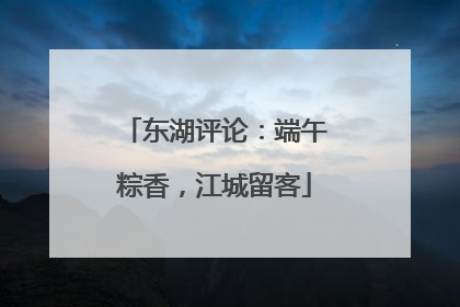 东湖评论：端午粽香，江城留客