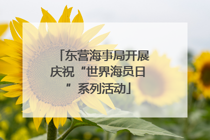 东营海事局开展庆祝“世界海员日”系列活动