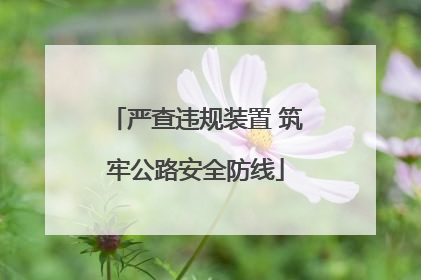 严查违规装置 筑牢公路安全防线