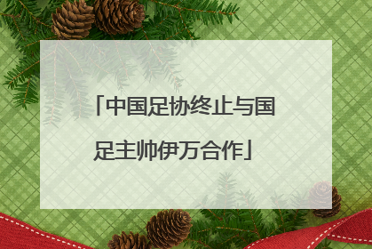 中国足协终止与国足主帅伊万合作