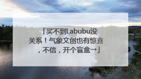 买不到Labubu没关系！气象文创也有惊喜，不信，开个盲盒→