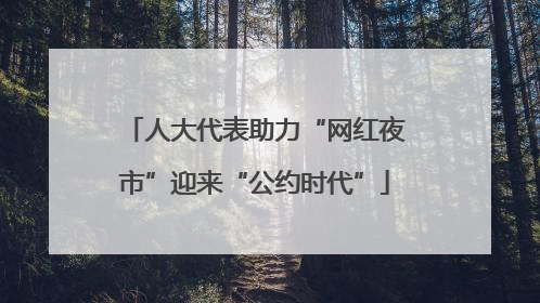 人大代表助力“网红夜市”迎来“公约时代”