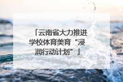 云南省大力推进学校体育美育“浸润行动计划”