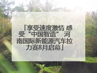 享受速度激情 感受“中国智造” 河南国际新能源汽车拉力赛8月启幕