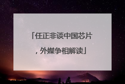 任正非谈中国芯片，外媒争相解读
