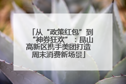 从“政策红包”到“神券狂欢”：昆山高新区携手美团打造周末消费新场景