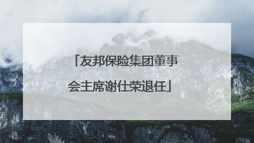 友邦保险集团董事会主席谢仕荣退任