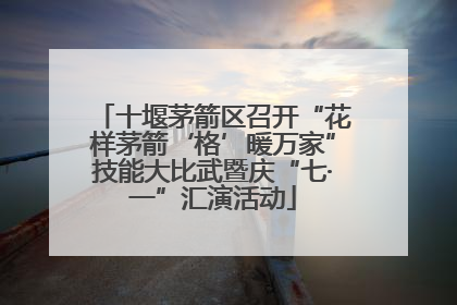 十堰茅箭区召开“花样茅箭‘格’暖万家”技能大比武暨庆“七·一”汇演活动