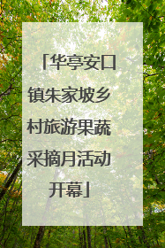 华亭安口镇朱家坡乡村旅游果蔬采摘月活动开幕
