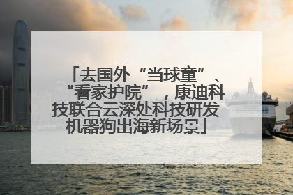 去国外“当球童”、“看家护院”，康迪科技联合云深处科技研发机器狗出海新场景