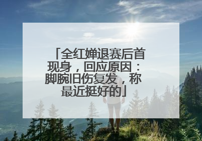 全红婵退赛后首现身，回应原因：脚腕旧伤复发，称最近挺好的