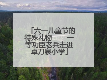 六一儿童节的特殊礼物——一等功臣老兵走进卓刀泉小学