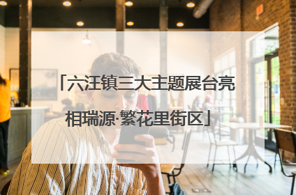 六汪镇三大主题展台亮相瑞源·繁花里街区
