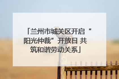 兰州市城关区开启“阳光仲裁”开放日 共筑和谐劳动关系