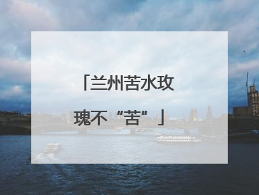 兰州苦水玫瑰不“苦”