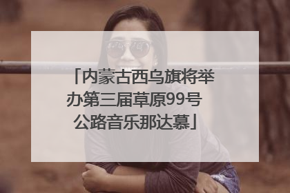 内蒙古西乌旗将举办第三届草原99号公路音乐那达慕