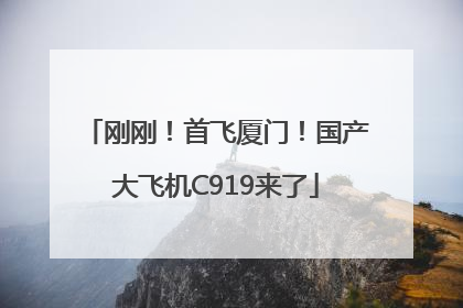 刚刚！首飞厦门！国产大飞机C919来了