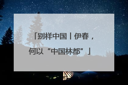 别样中国丨伊春，何以“中国林都”
