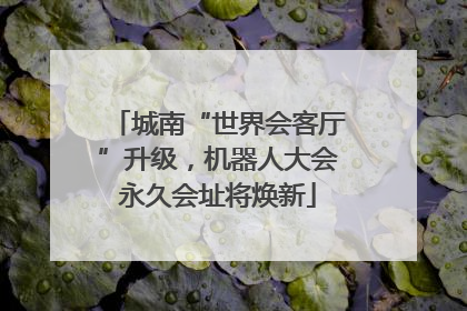 城南“世界会客厅”升级，机器人大会永久会址将焕新